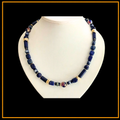 Halskette – Lapislazuli – Muranoglas – Unisex