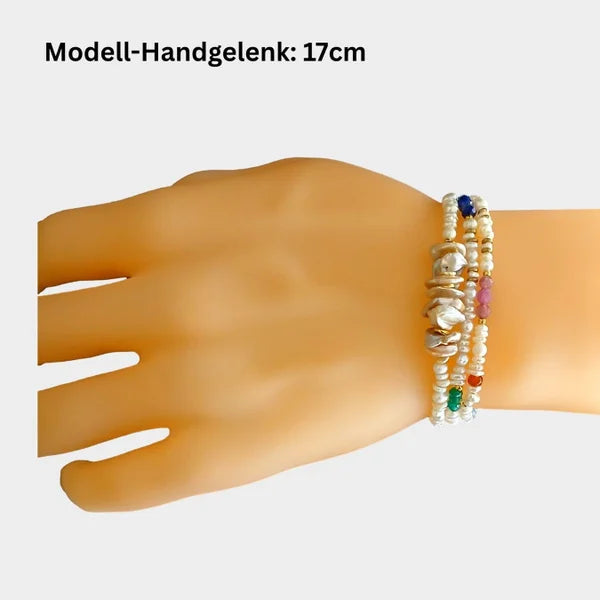 2-in-1 - Süsswasser-Perlen - Halskette oder Armband