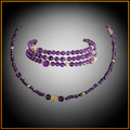 2-in-1 - Amethyst - Halskette oder Armband