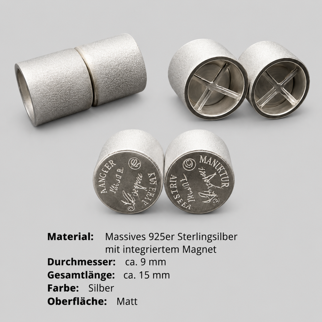 Collier - Rubin - Sterling-Silber - 4 Reihen