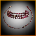 2-in-1 - Granat - Haskette oder Armband