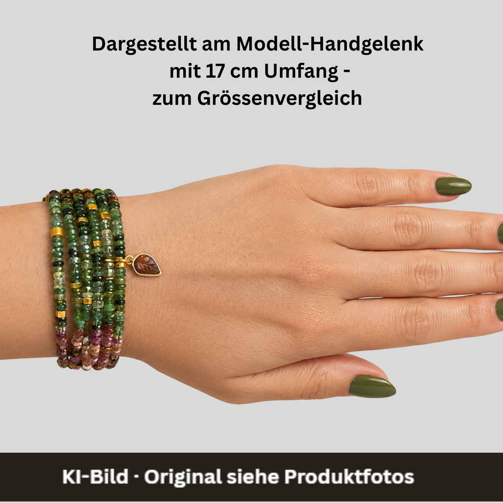Armband - Turmalin - 6 Reihen