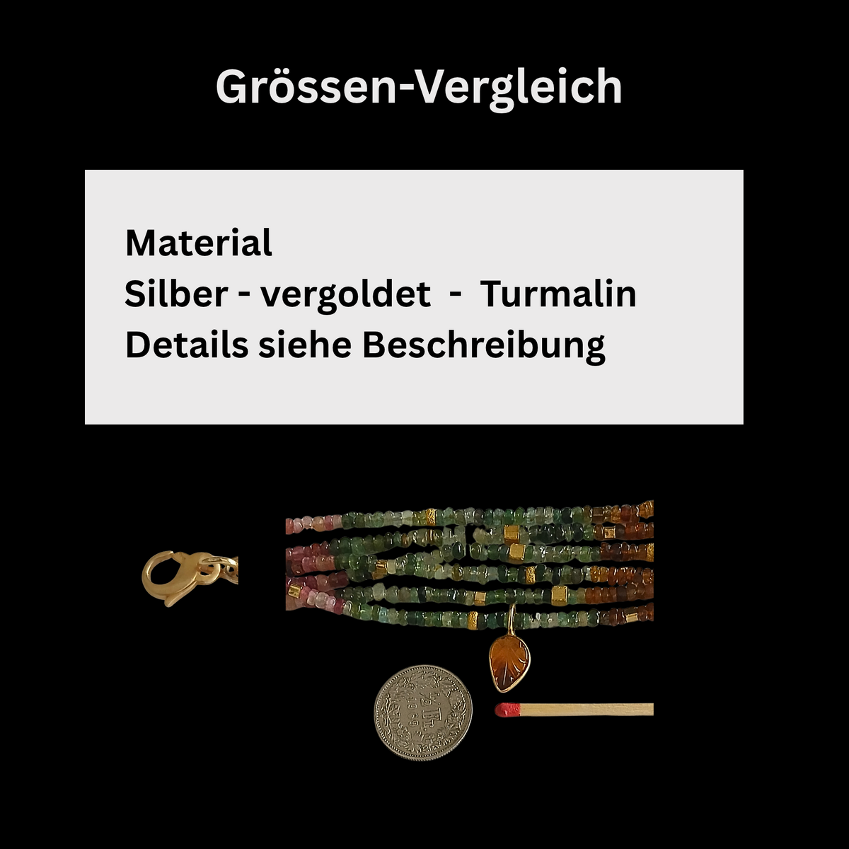 Armband - Turmalin - 6 Reihen