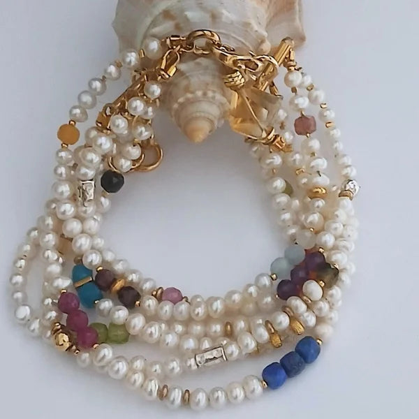 Armband - Perlen - 6 Reihen