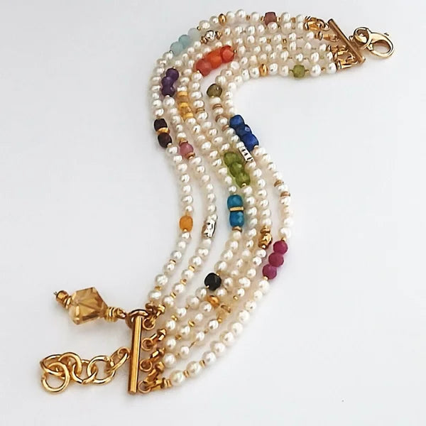 Armband - Perlen - 6 Reihen
