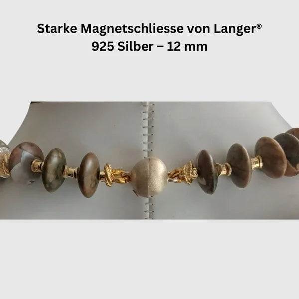 Halskette – Rhyolith – Scheiben – Unisex
