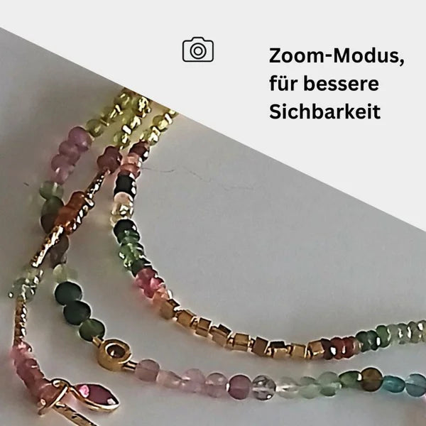 Armband - Turmalin - Regenbogen - 3 Reihen